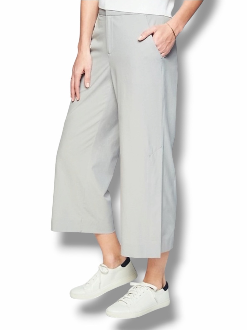 Athleta Tribeca Crop Pant in Tern Grey